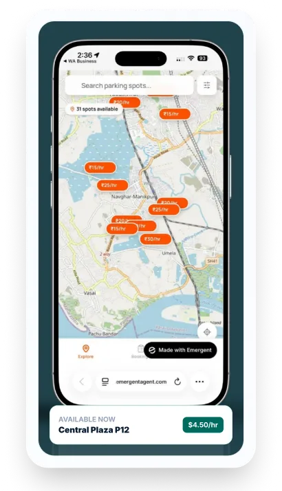 Driver App Mockup